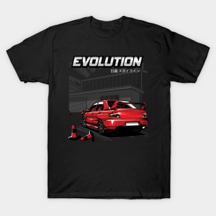 Mitsubishi Evolution Red T-Shirt